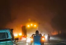 UPDATE: Driver dead, tanker explodes and residents evacuated in Bororen highway crash