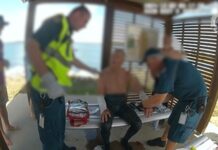 Shark attack off Curtis Island