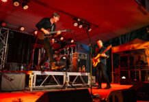 Rocking out at Agnes Fest