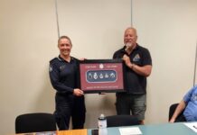 Retired officers celebrate milestone together