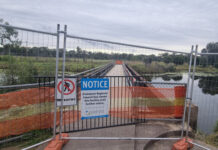 Police Creek Railway Bridge to remain closed until further notice
