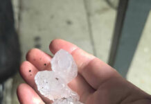 Summer-like storms bring good rain, hail, power outages and a flood rescue