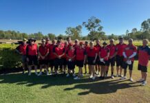 Calliope fire to four flags