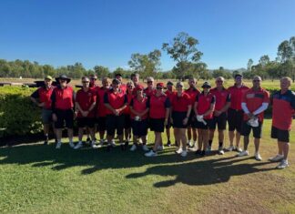 Calliope fire to four flags